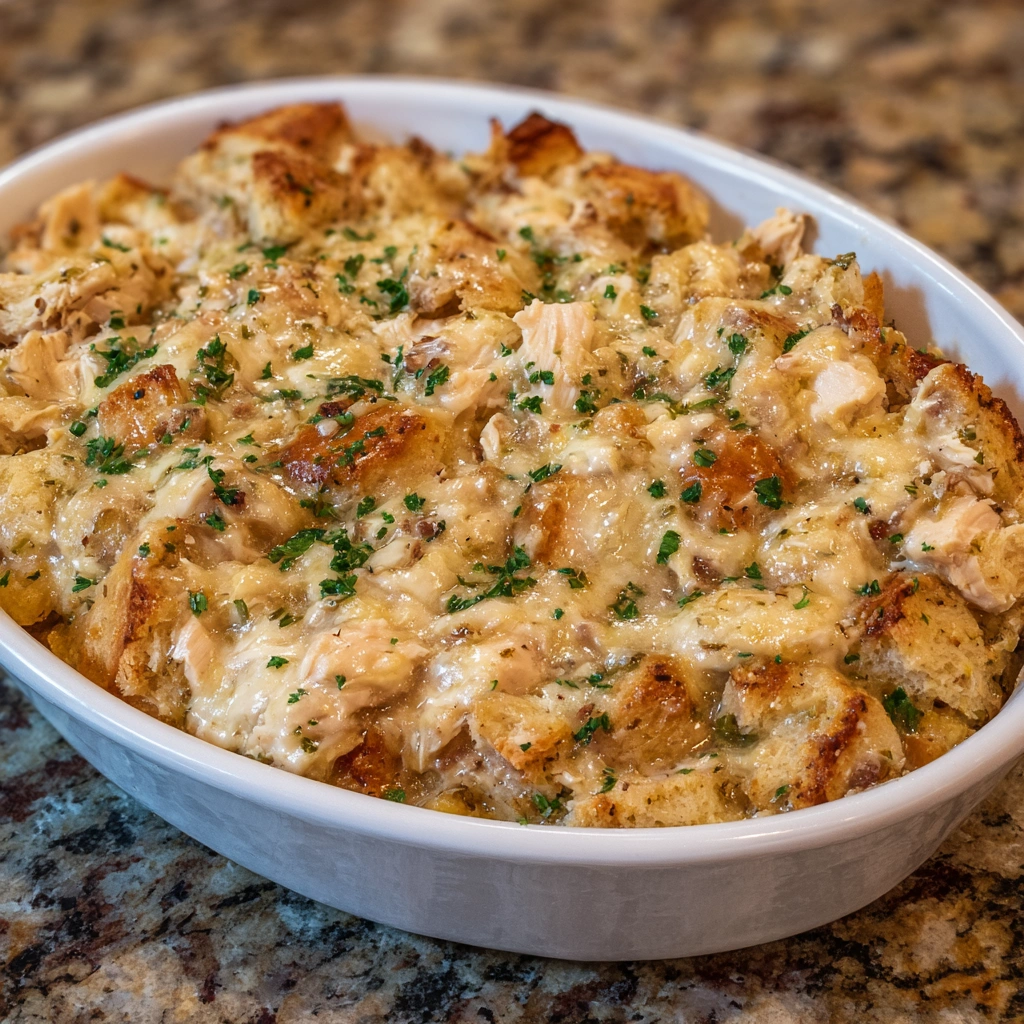 Dolly’s Chicken and Stuffing Casserole