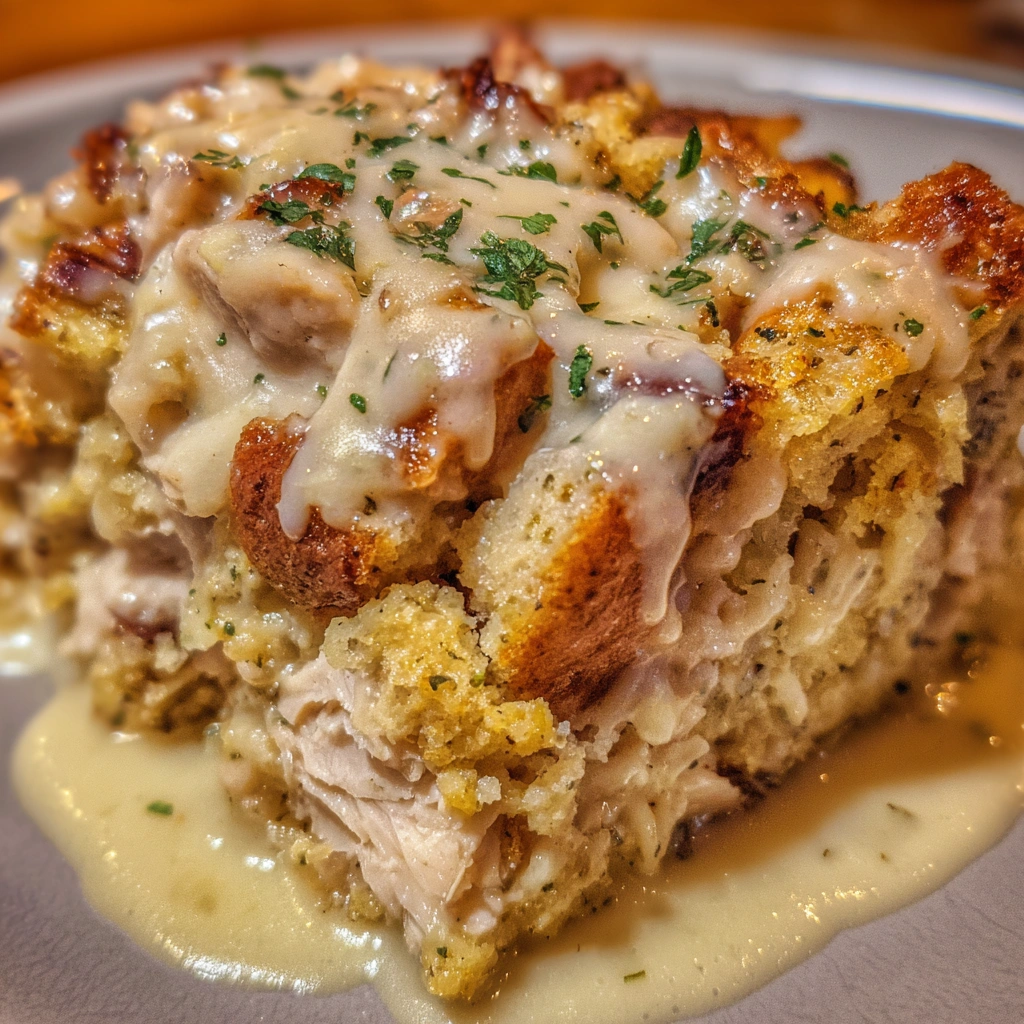 Dolly’s Chicken and Stuffing Casserole