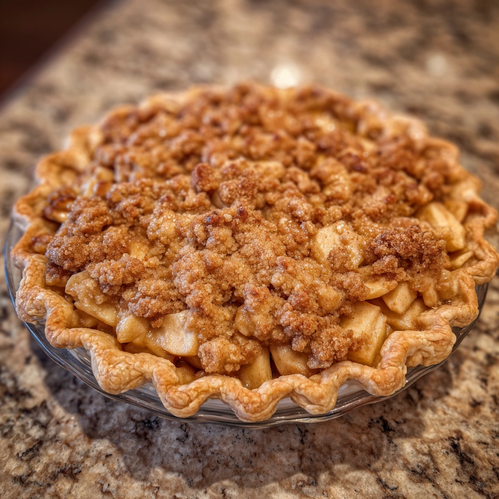 Dutch Apple Crumble Pie