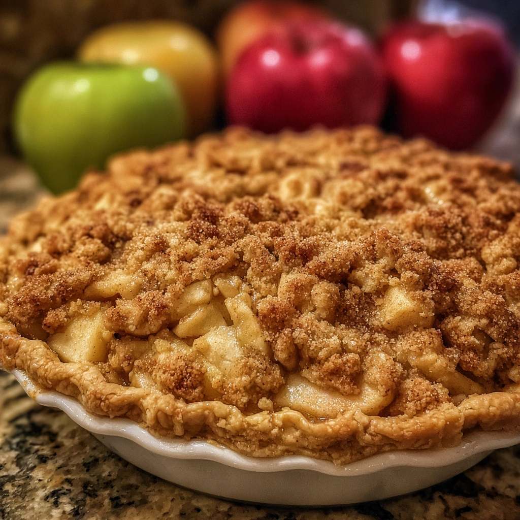 Dutch Apple Crumble Pie