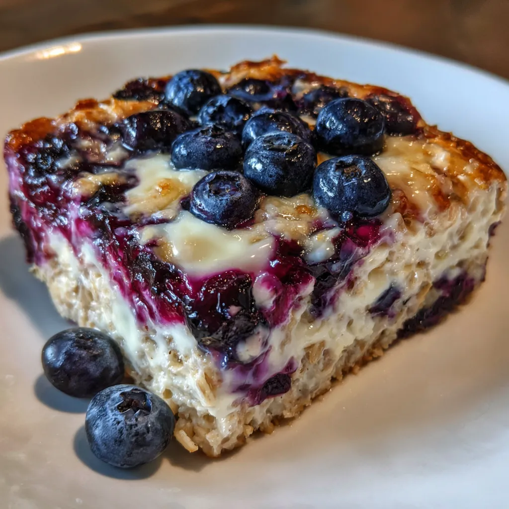 Blueberry bake in dish