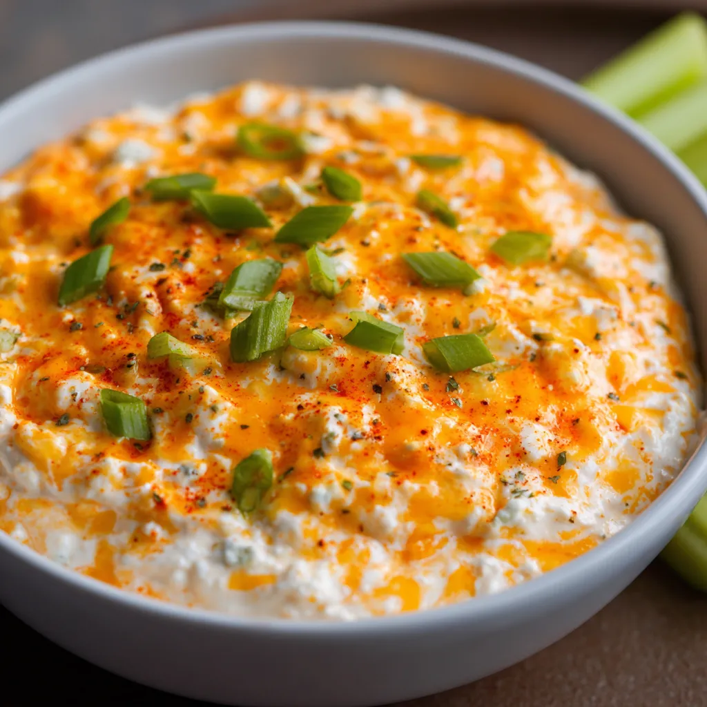 Cottage cheese dip close-up