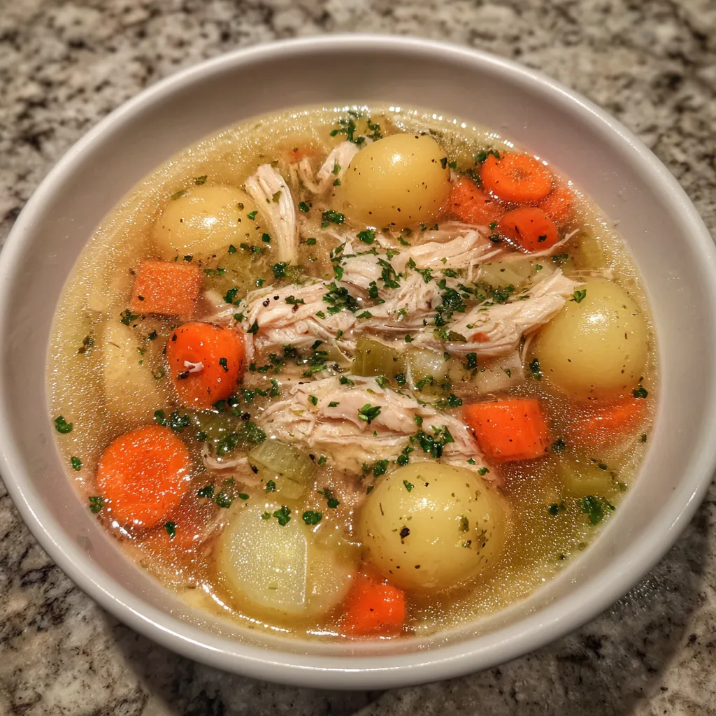 Spoonful of chicken soup