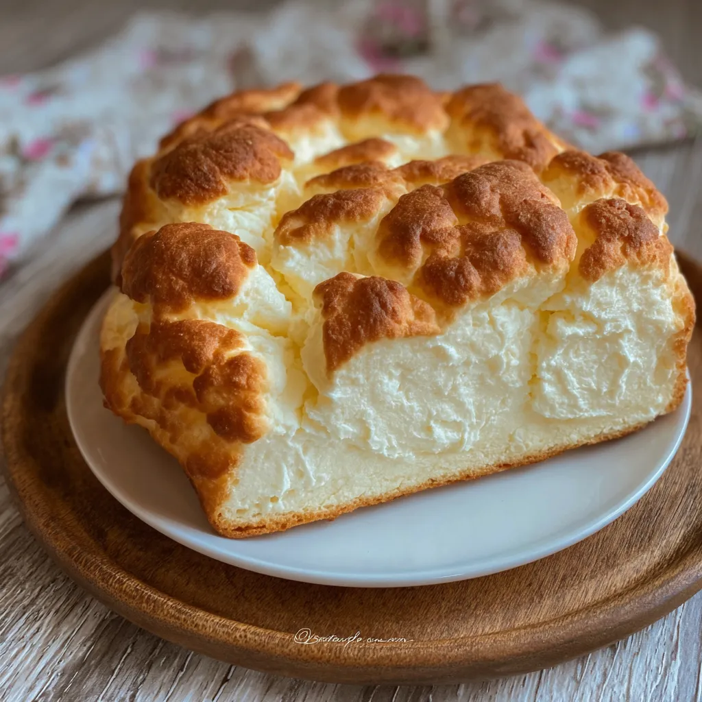 Cloud bread rounds on tray