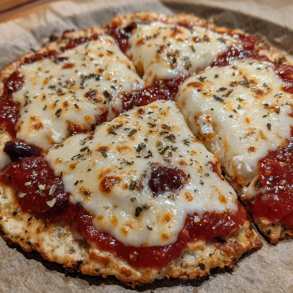 Cottage cheese flatbread pizza