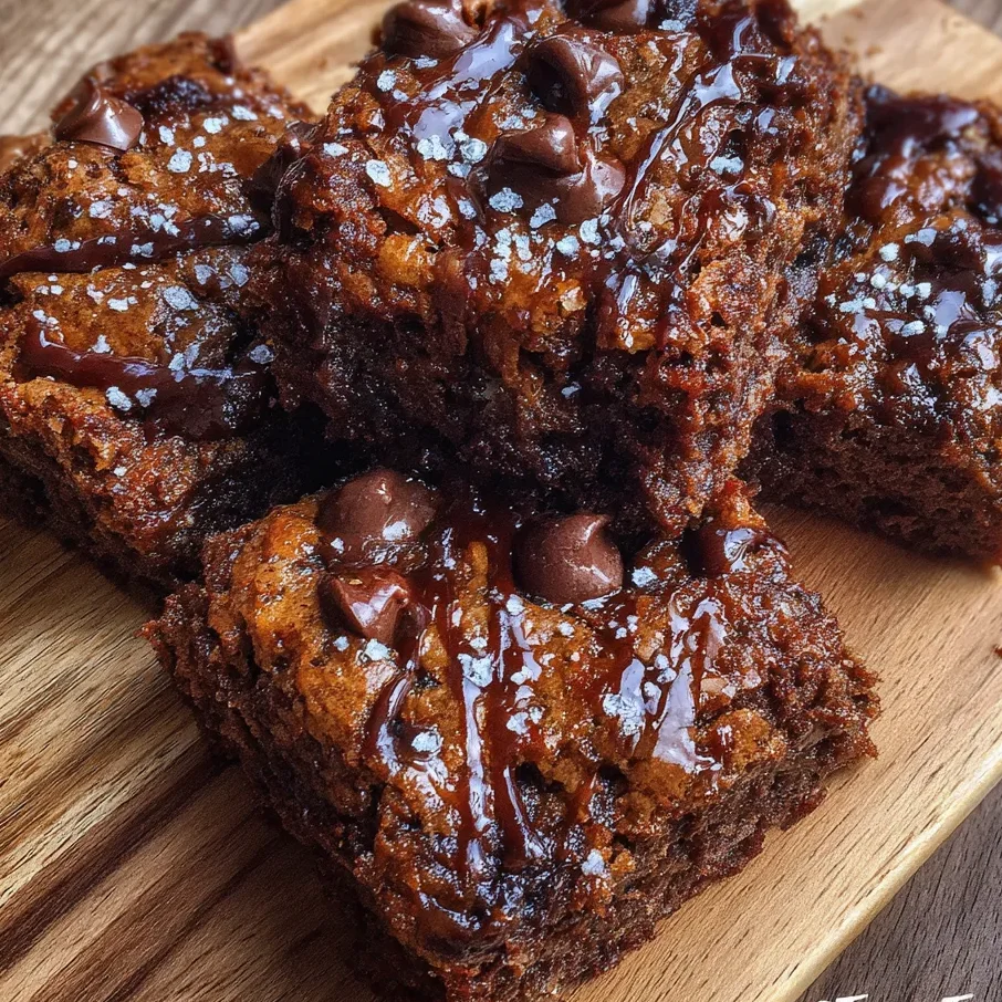 Protein brownies close-up