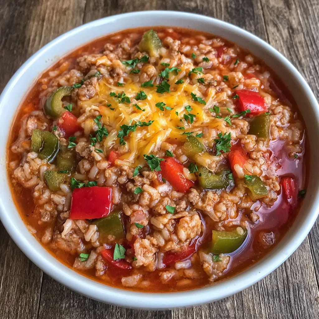 Close-up of pepper soup