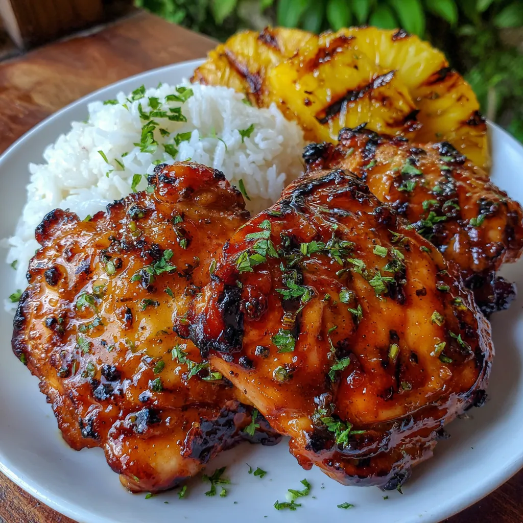 Grilled Hawaiian chicken