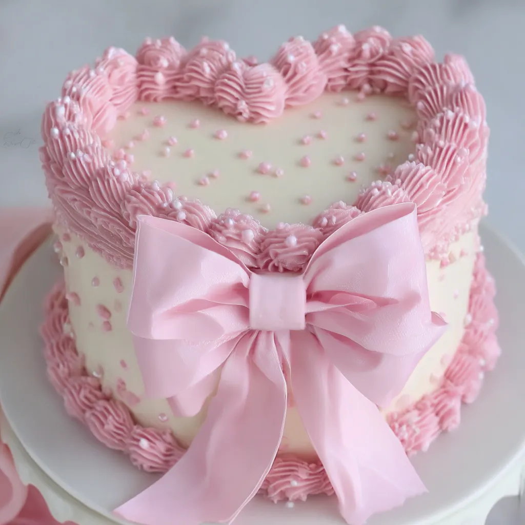 Close-up of pink frosting
