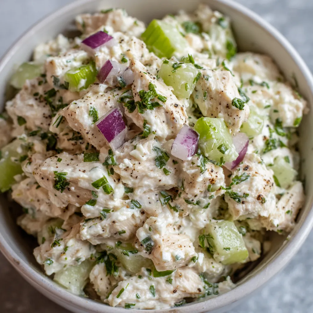 Chicken salad close-up