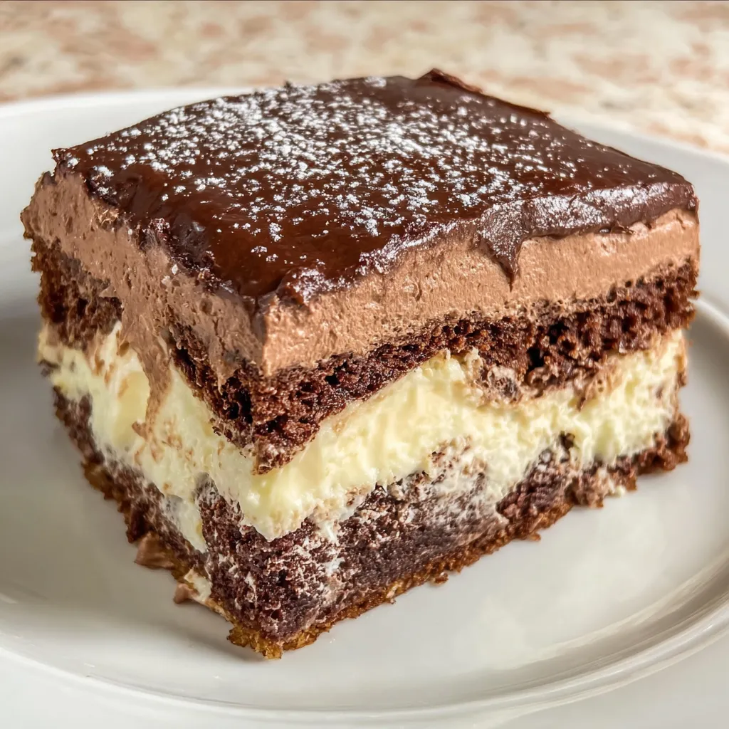 Fork cutting into Italian cake