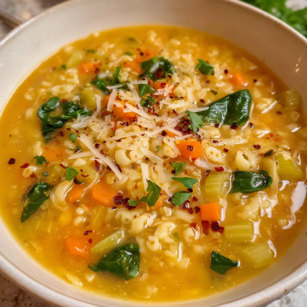 Spoonful of light soup