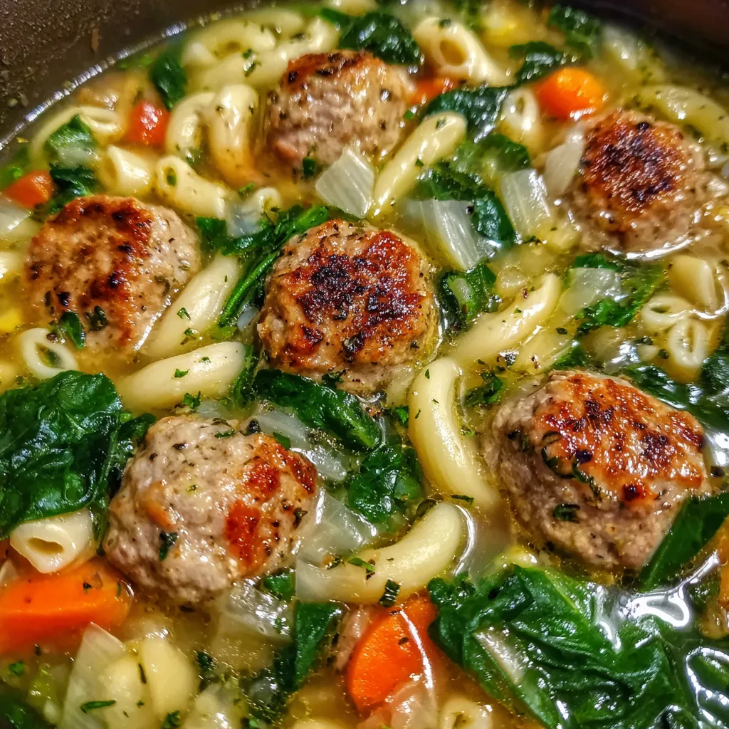 Spoonful of wedding soup