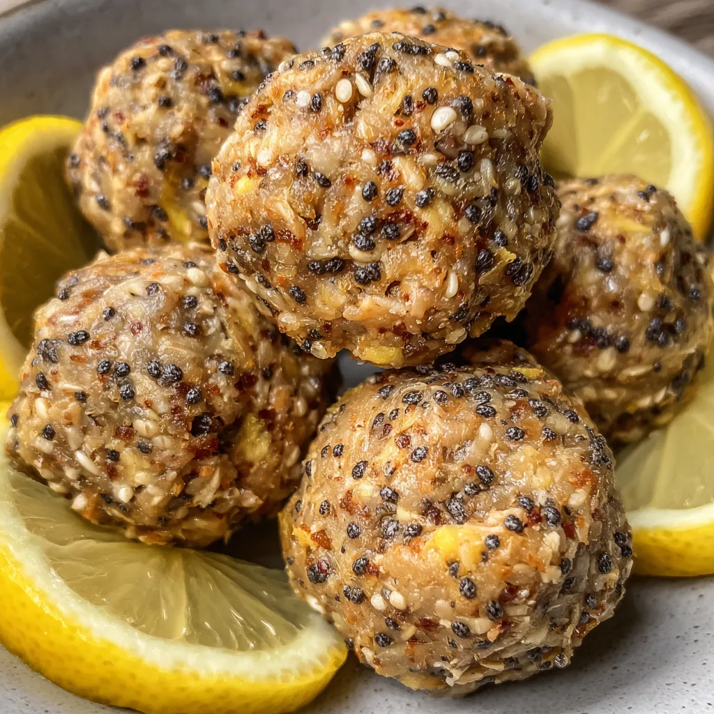 No bake lemon poppy seed bites