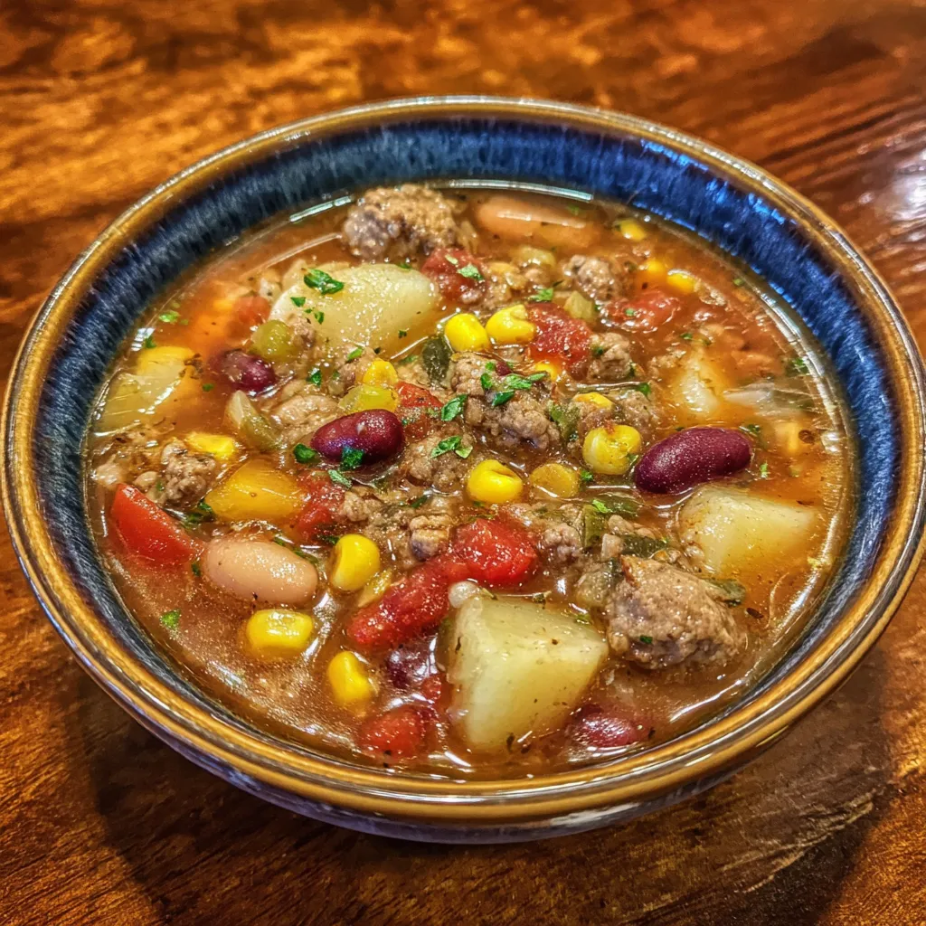 Slow cooker cowboy soup