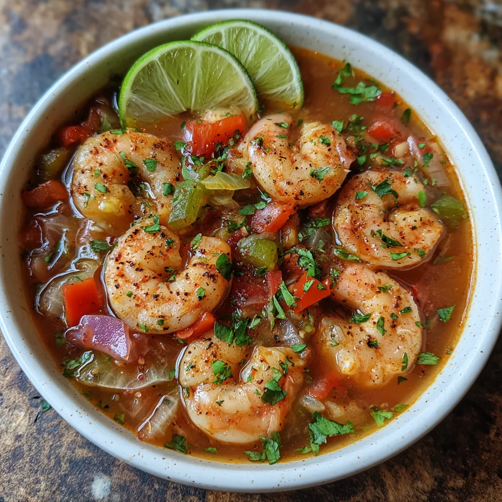 Close-up of shrimp in soup