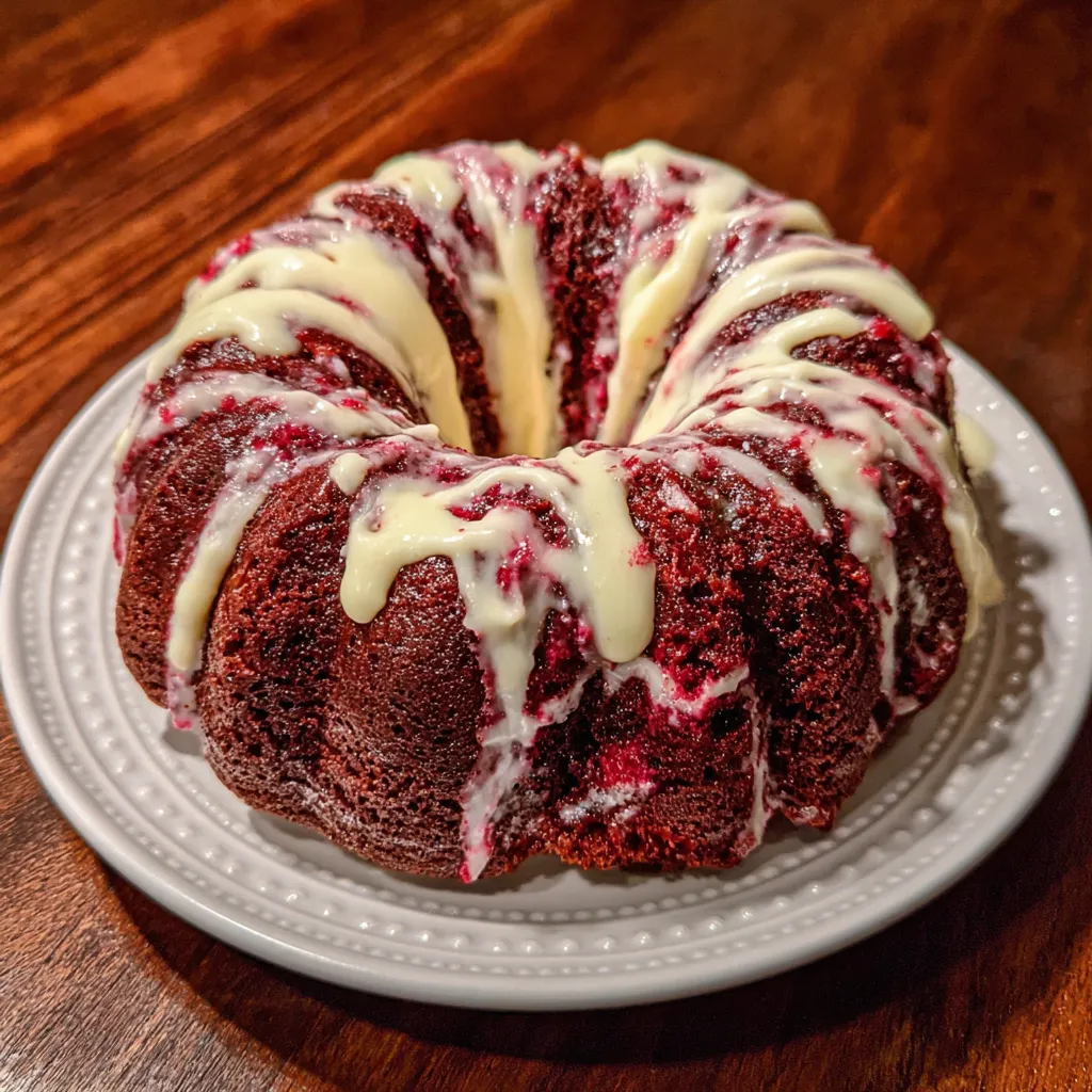 Whole Valentine bundt cake