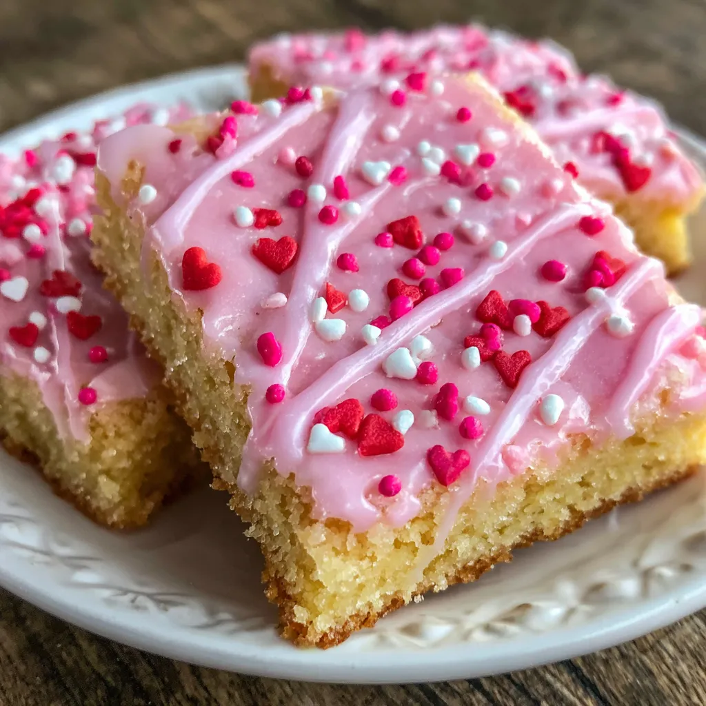 Slice of sugar cookie bar