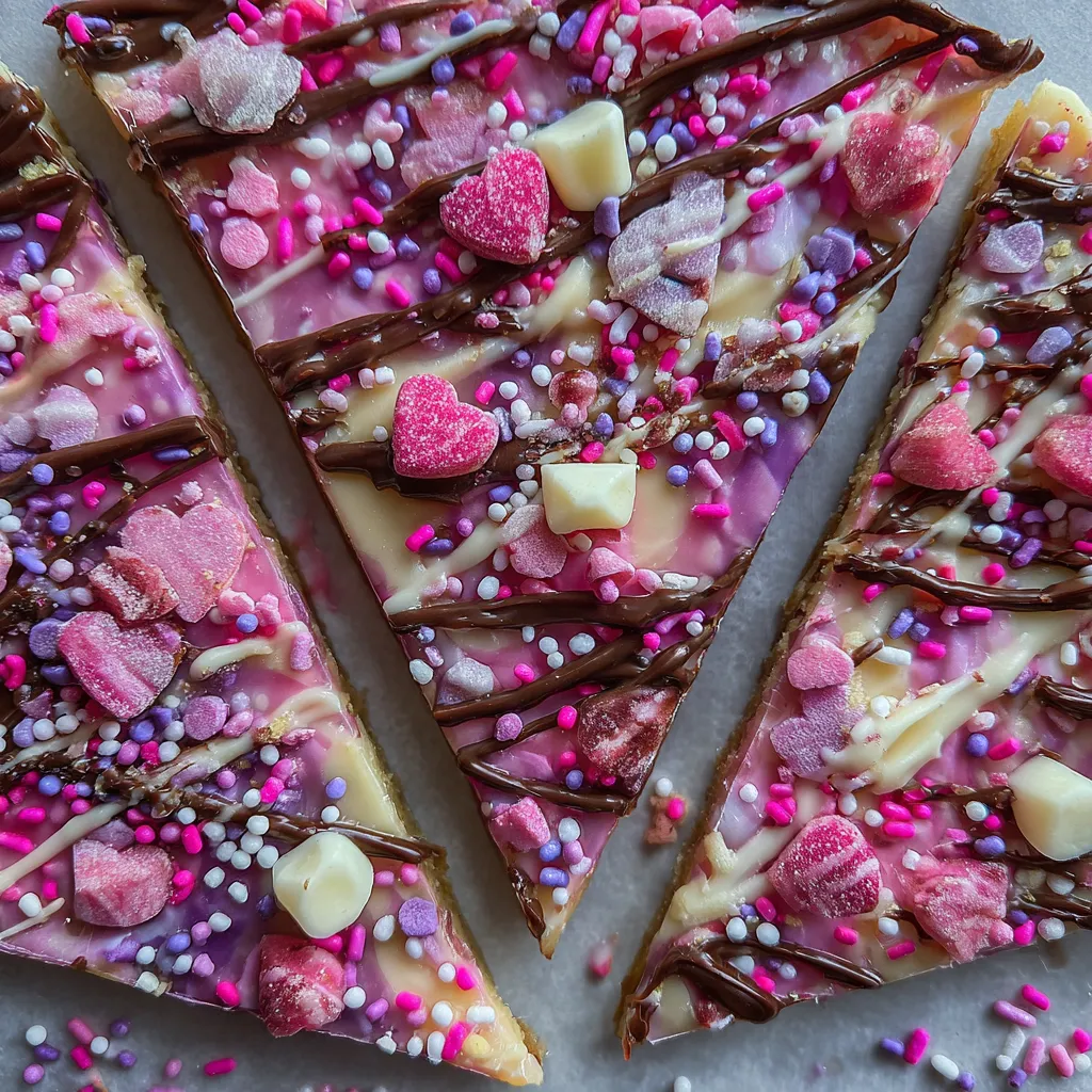 Valentine chocolate bark pieces