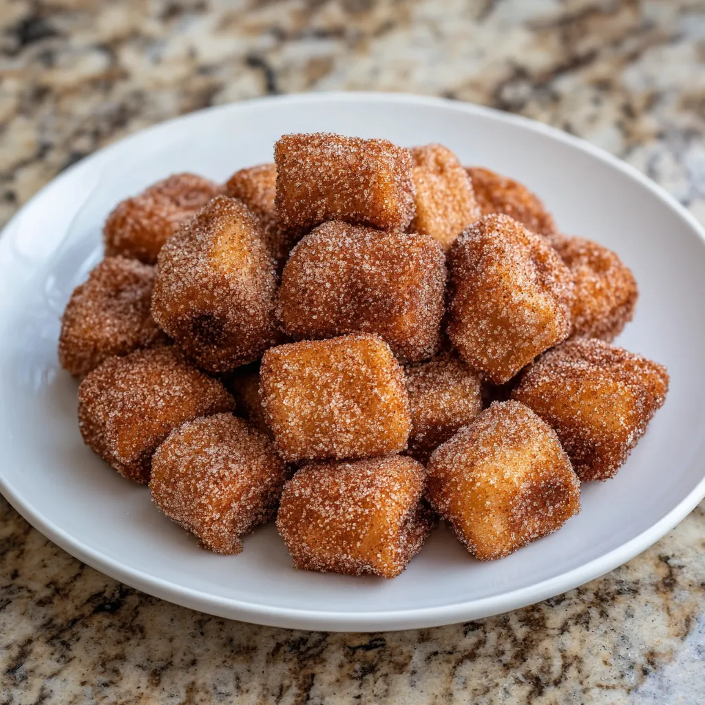 Churro bites with cinnamon