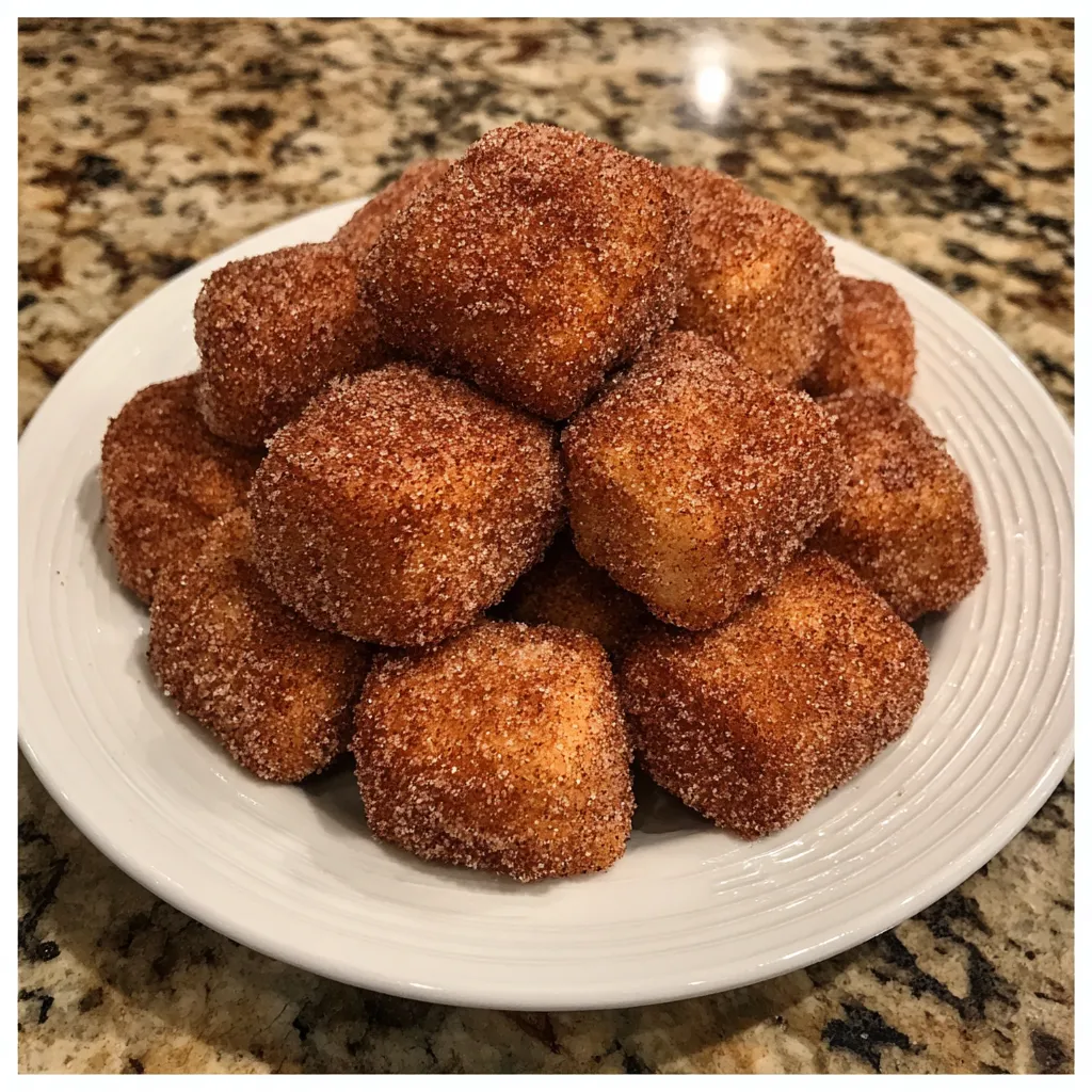 Churro bites close-up