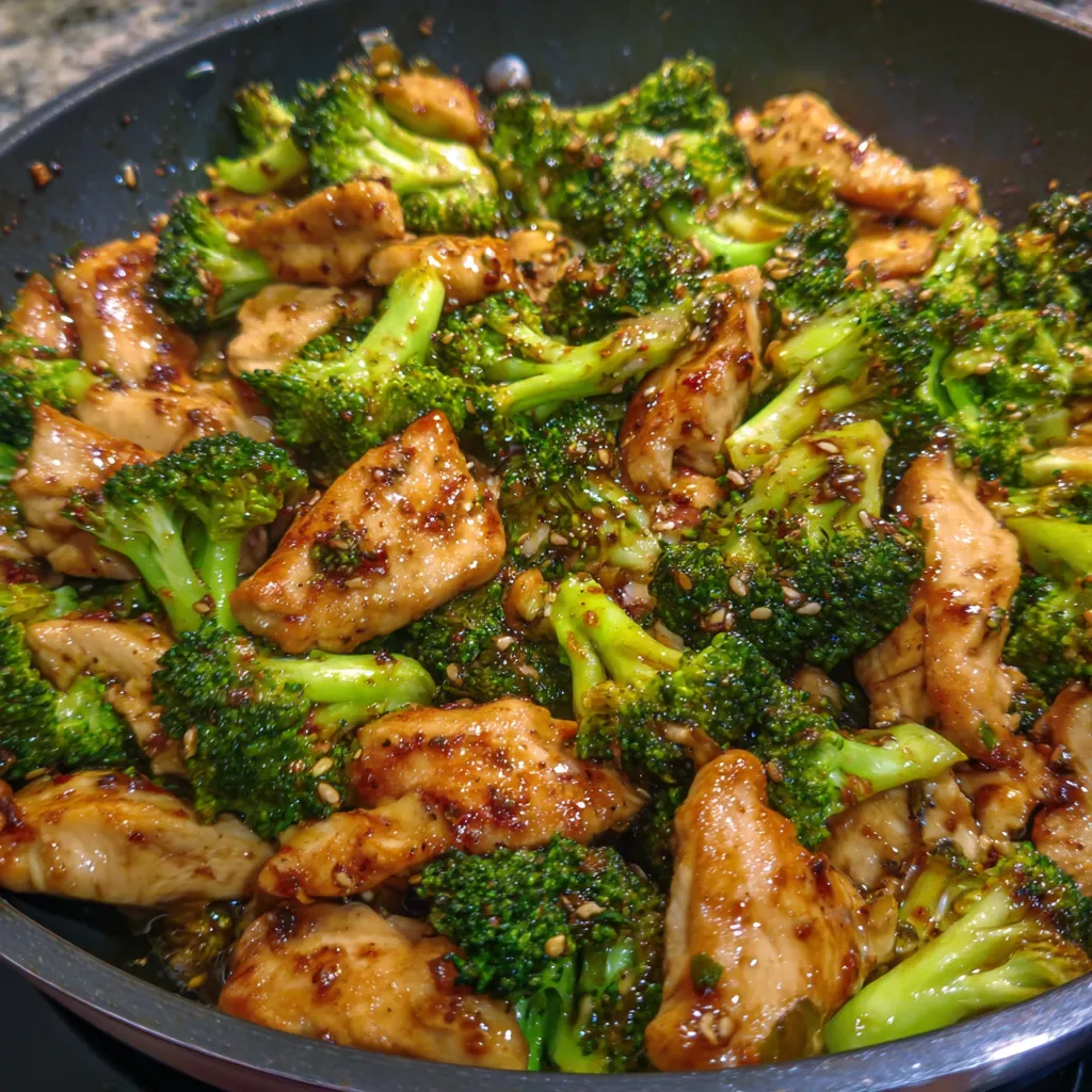 Chicken and broccoli stir fry