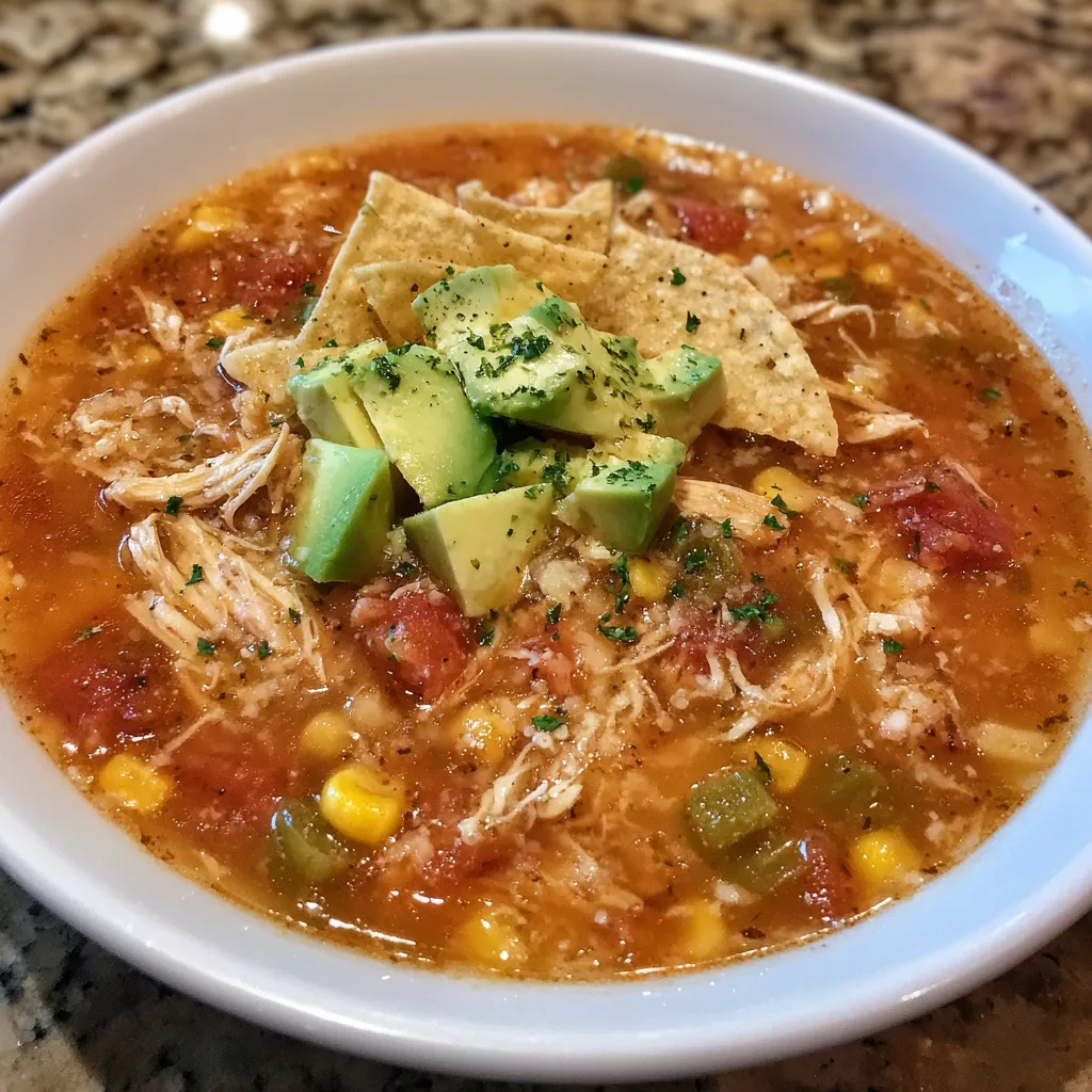 Tex Mex chicken soup