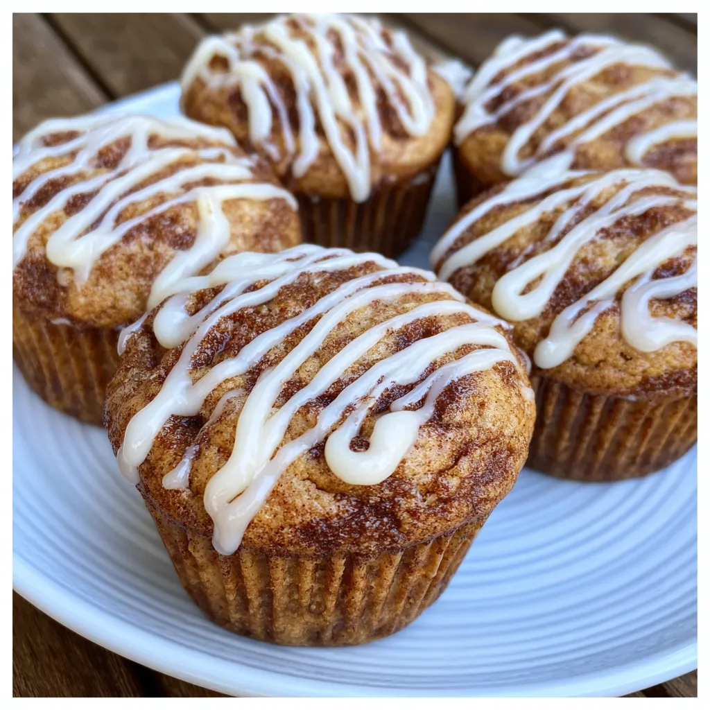 High protein cinnamon muffins