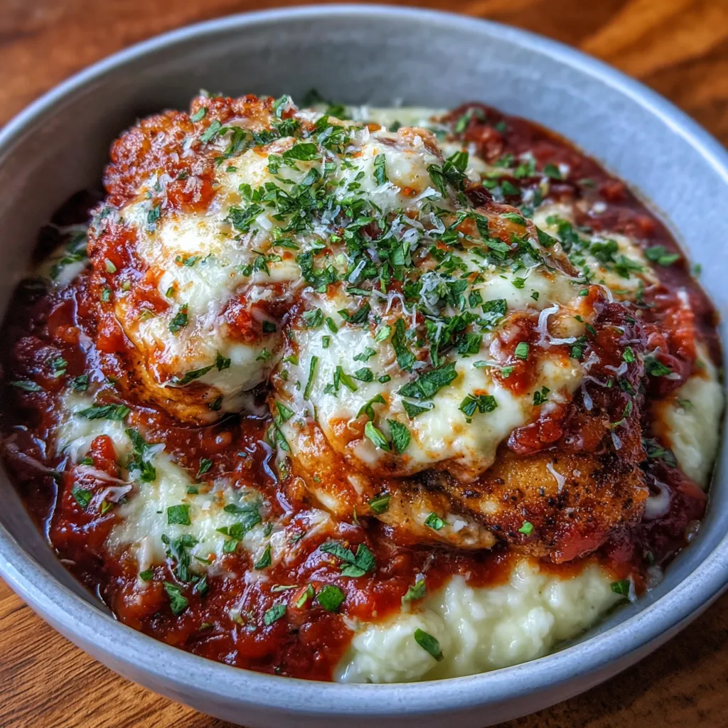 Chicken parm casserole with cottage cheese