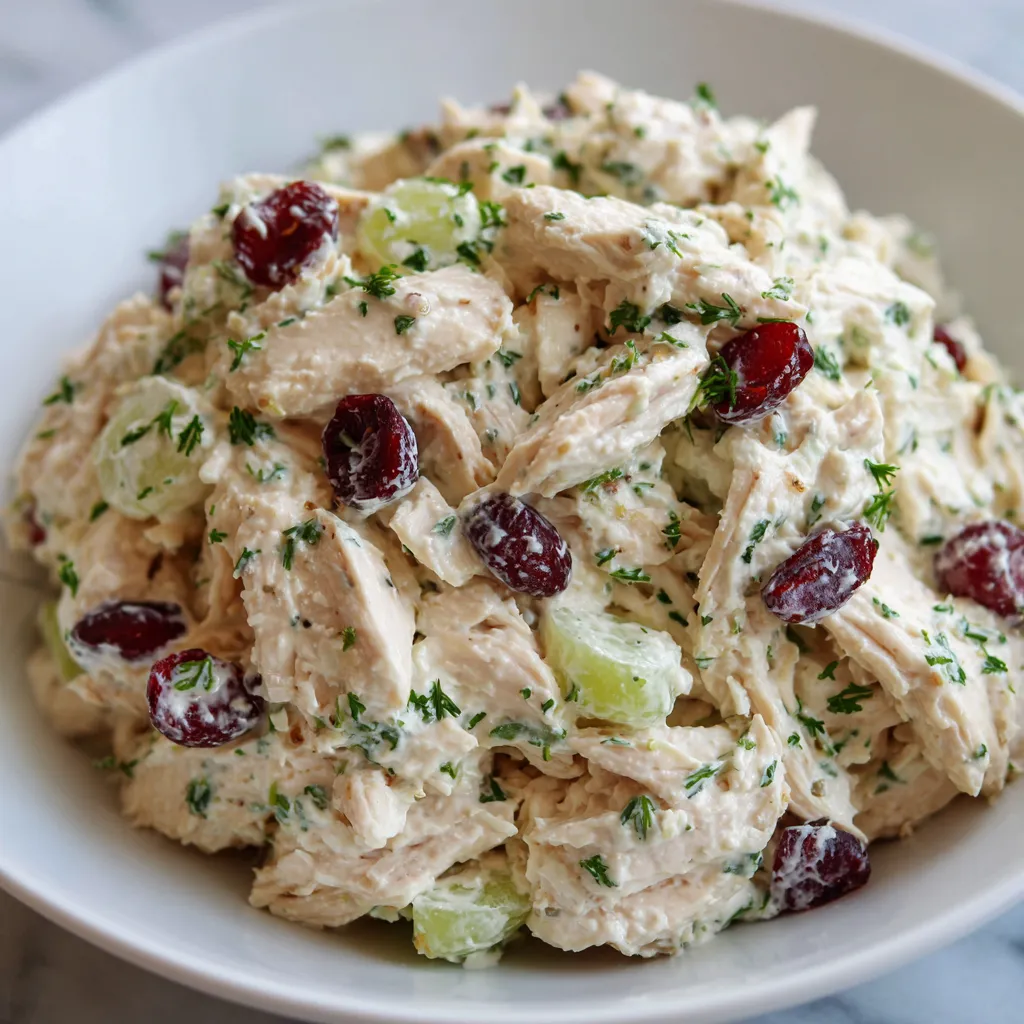 Chicken salad with grapes