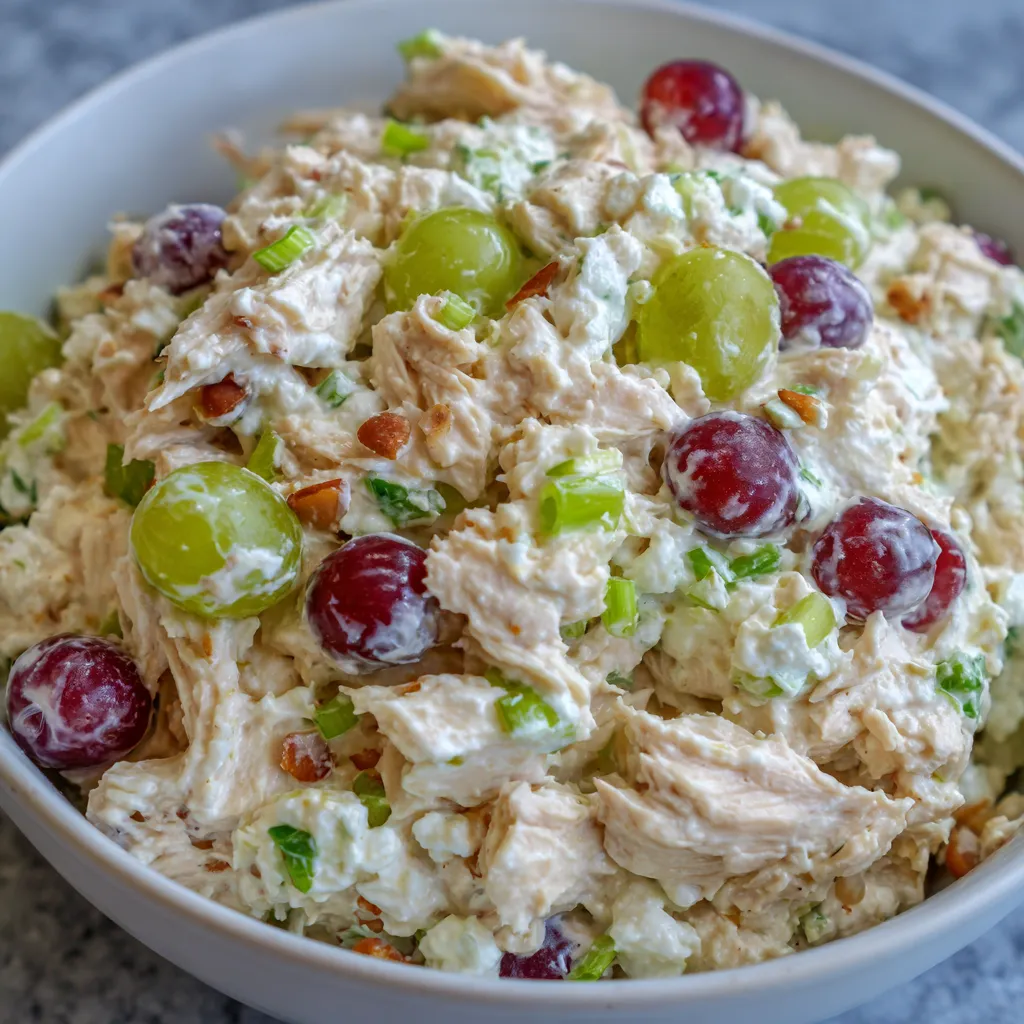 Healthy chicken salad bowl