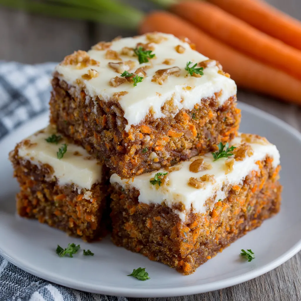 Carrot cake cream cheese bars