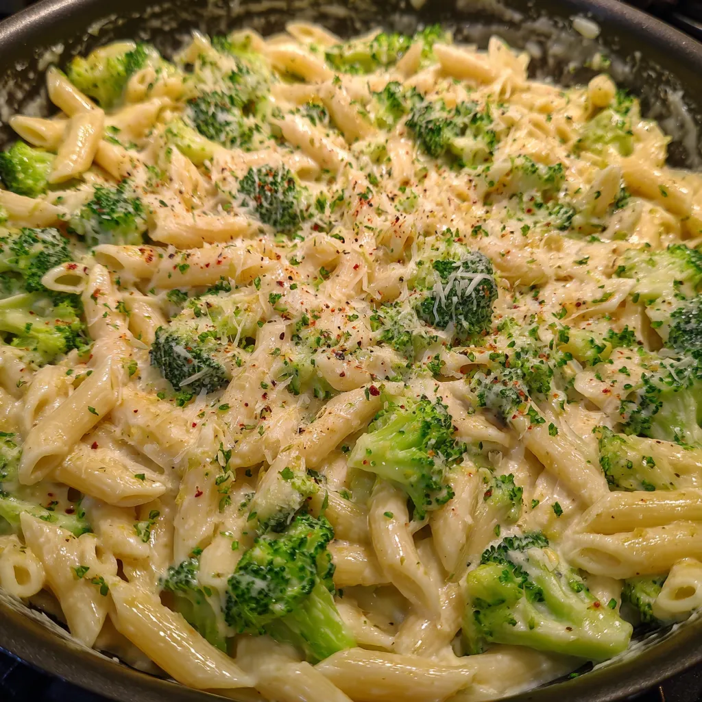 Creamy broccoli pasta