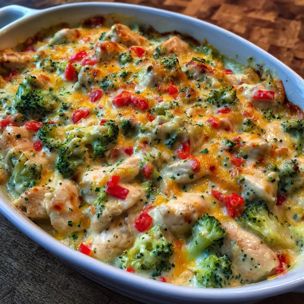 Creamy gluten free chicken casserole