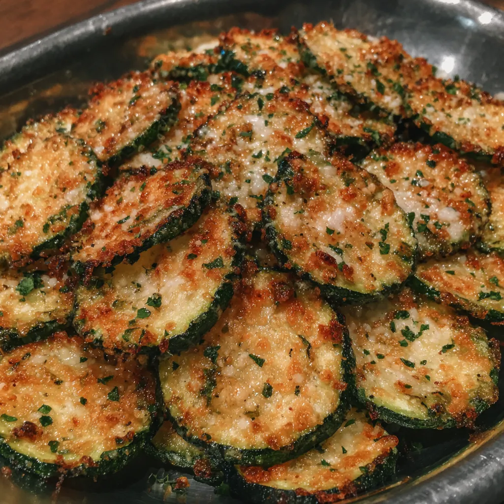 Oven baked zucchini chips