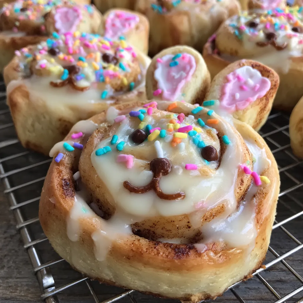 Pastel breakfast cinnamon rolls