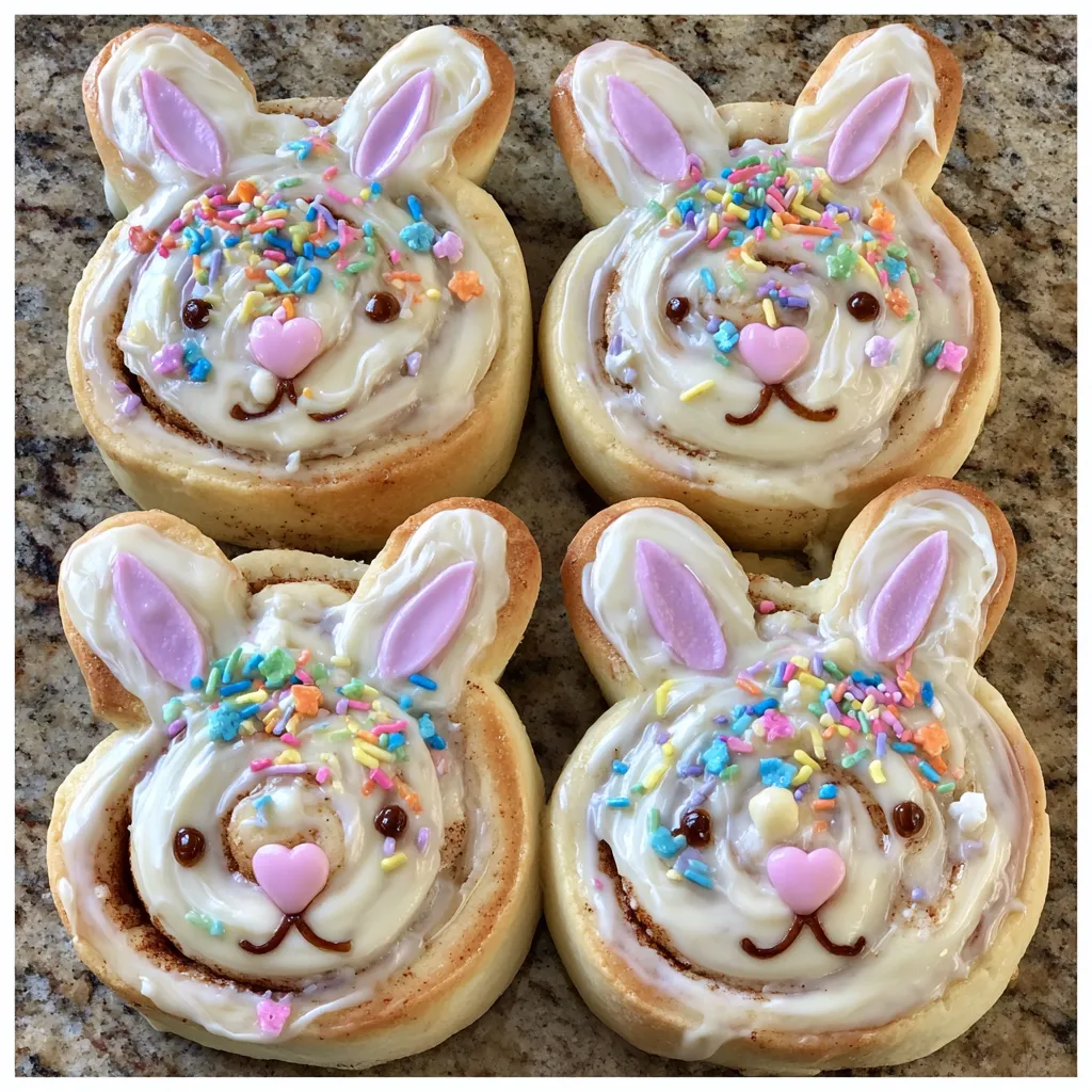 Bunny cinnamon rolls