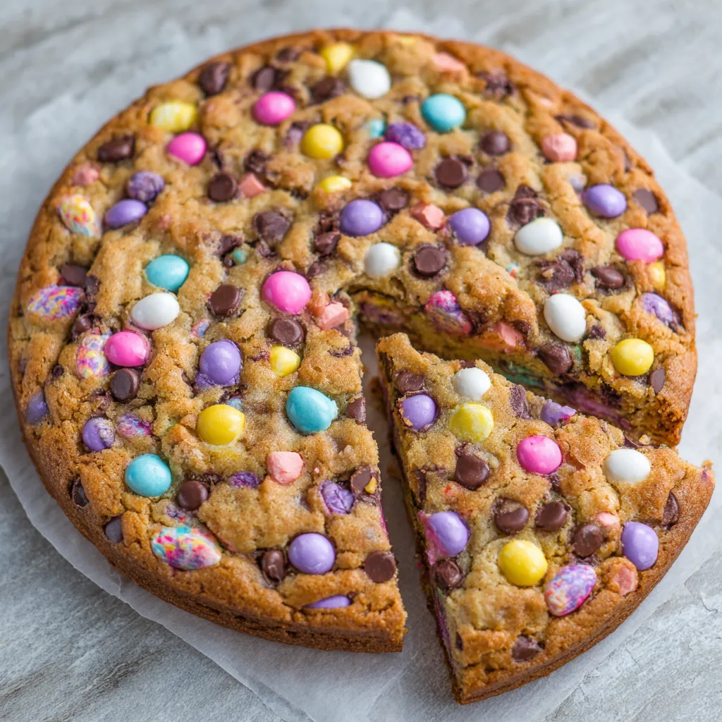 Cookie cake close-up