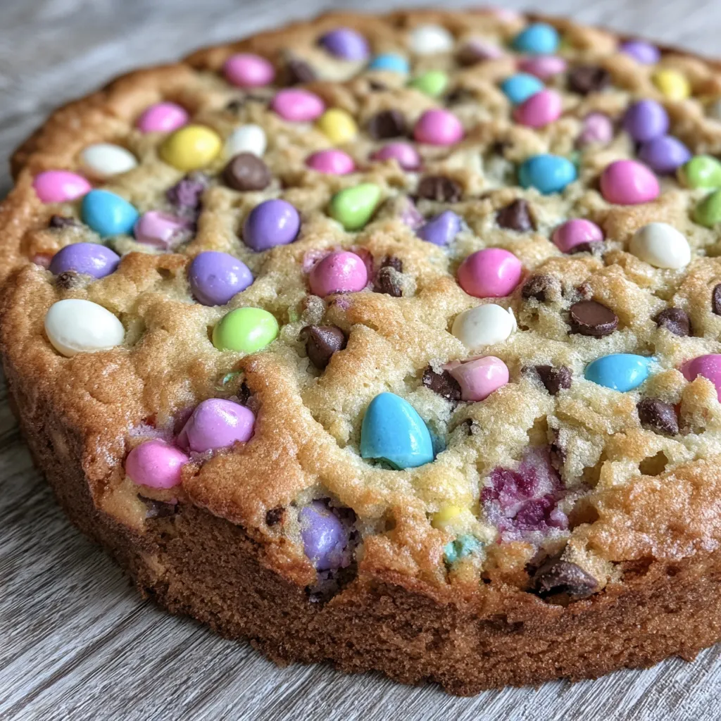 Cookie cake in pan