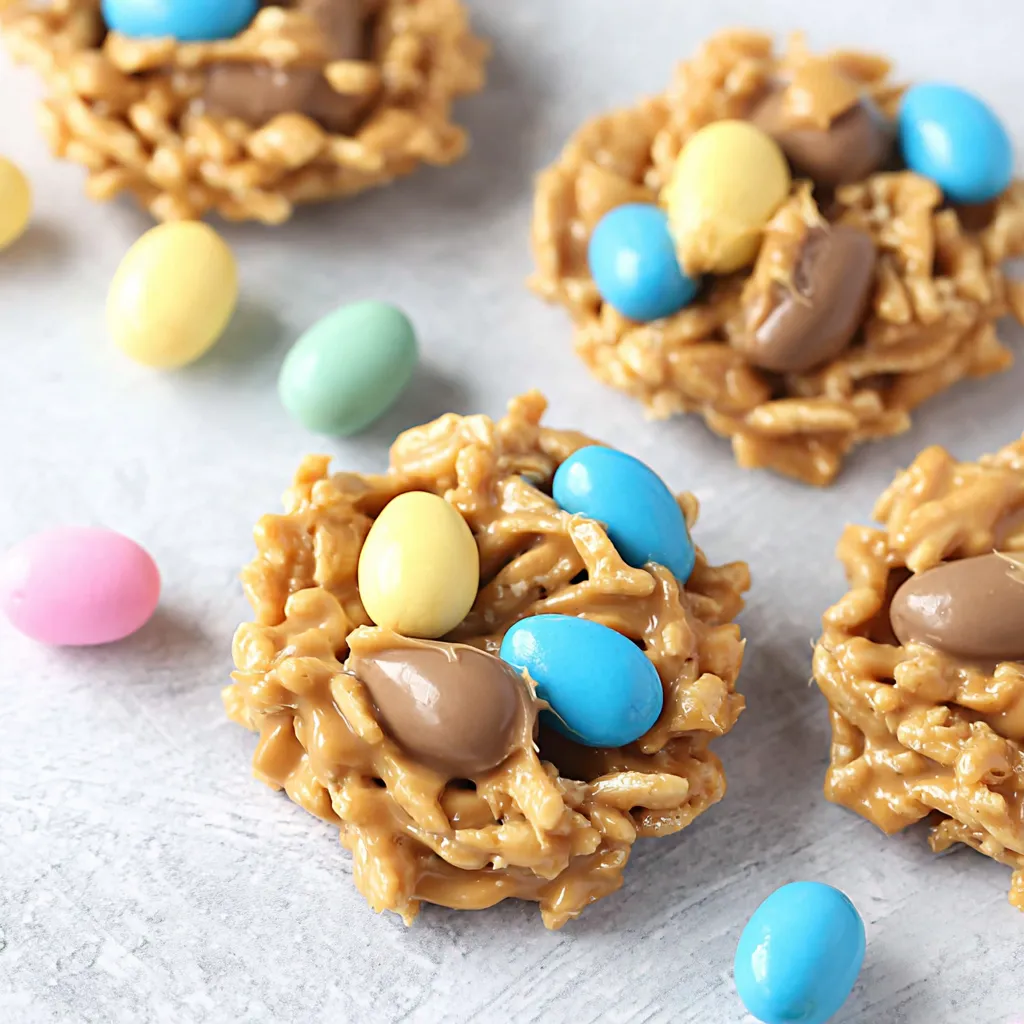 Easter peanut butter haystacks