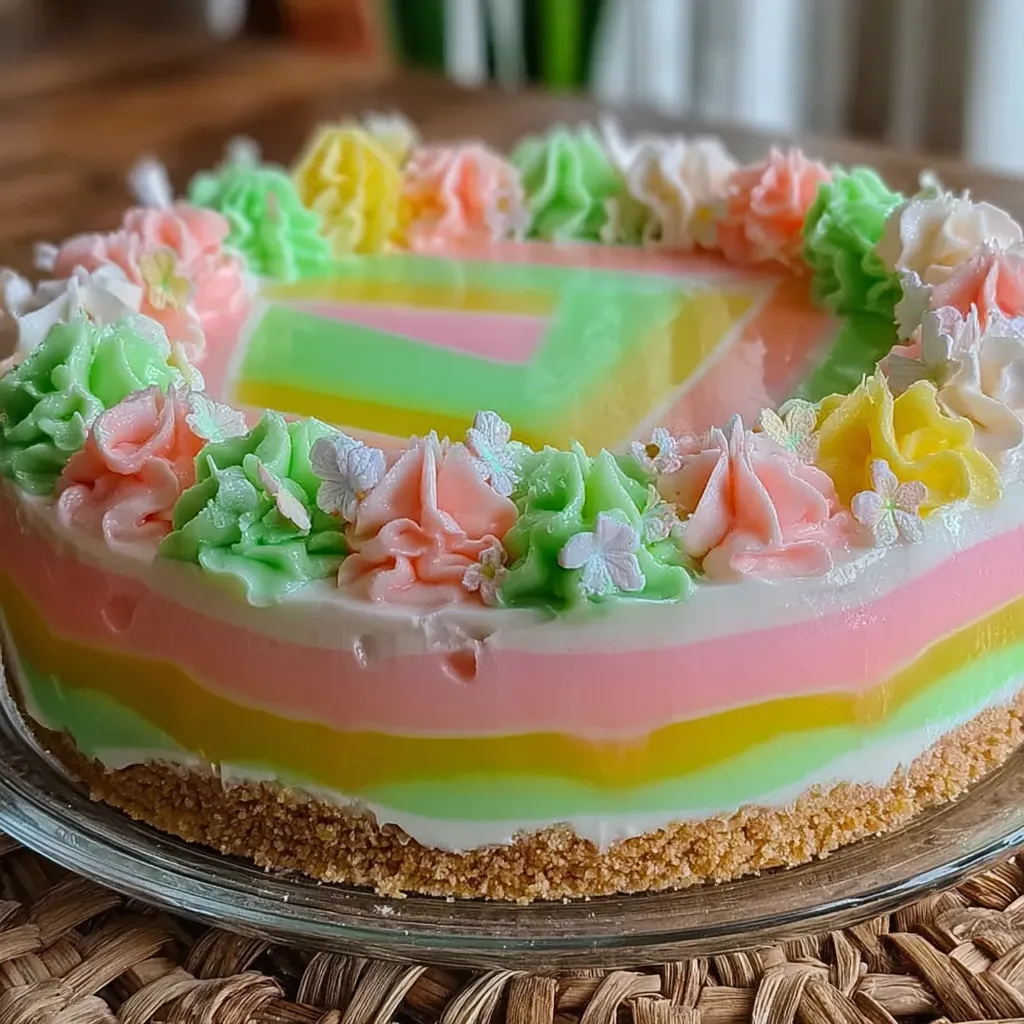 Jello pie slice close-up