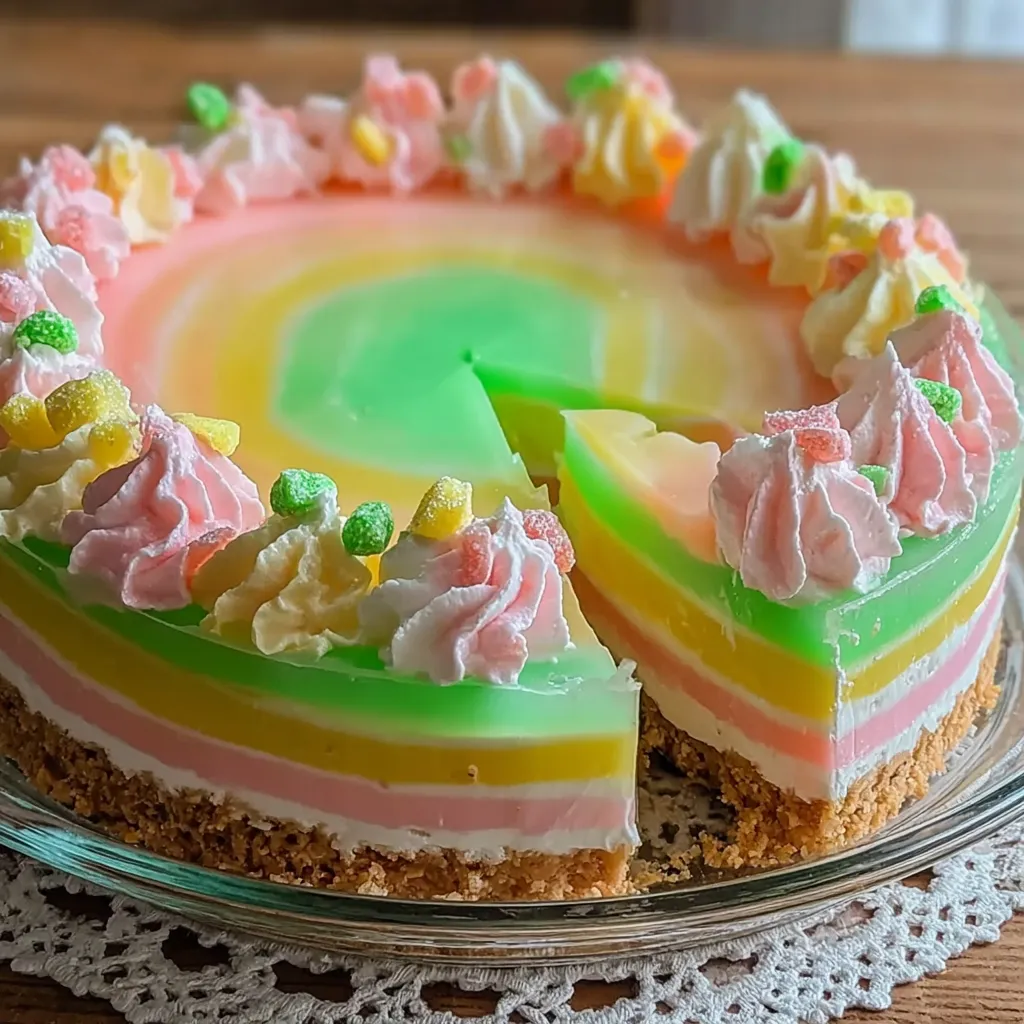 Easter no bake jello pie