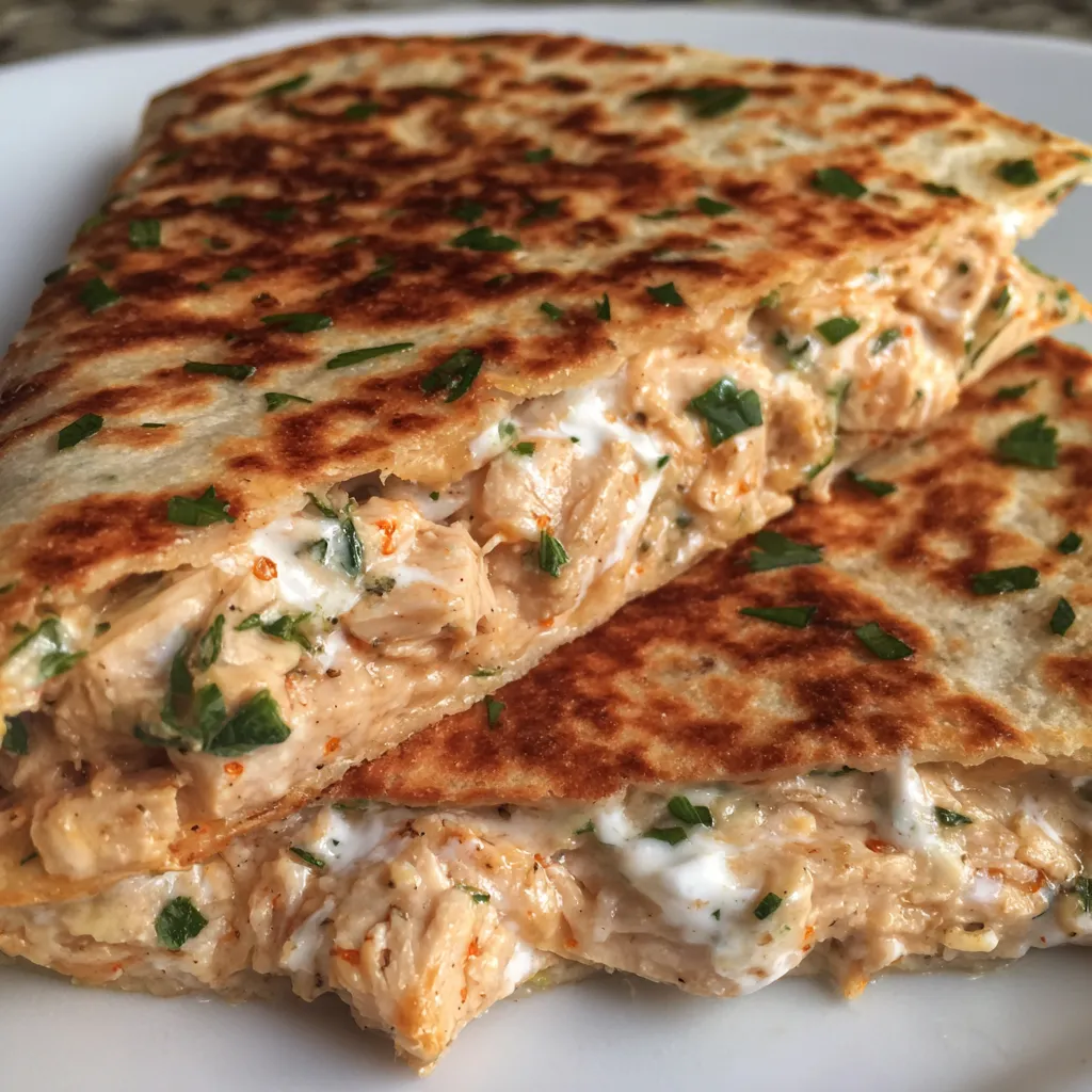 High protein chicken quesadilla