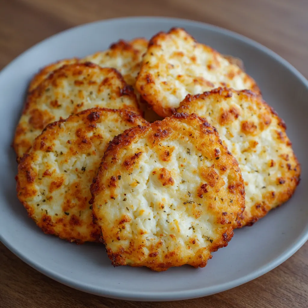 Cottage cheese chips with dip