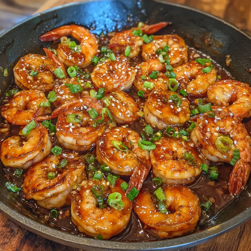 Honey garlic shrimp
