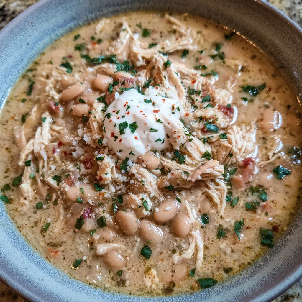 High protein white chicken chili