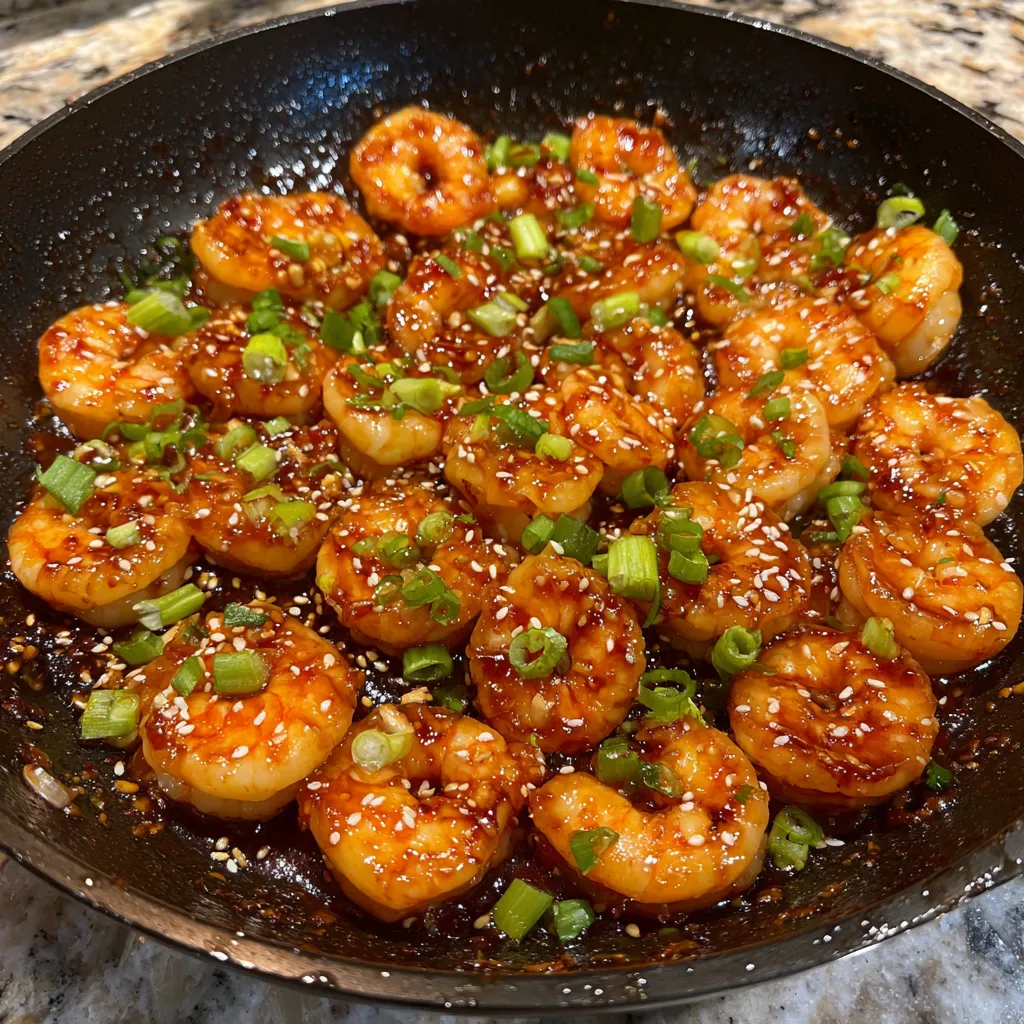 Honey garlic shrimp