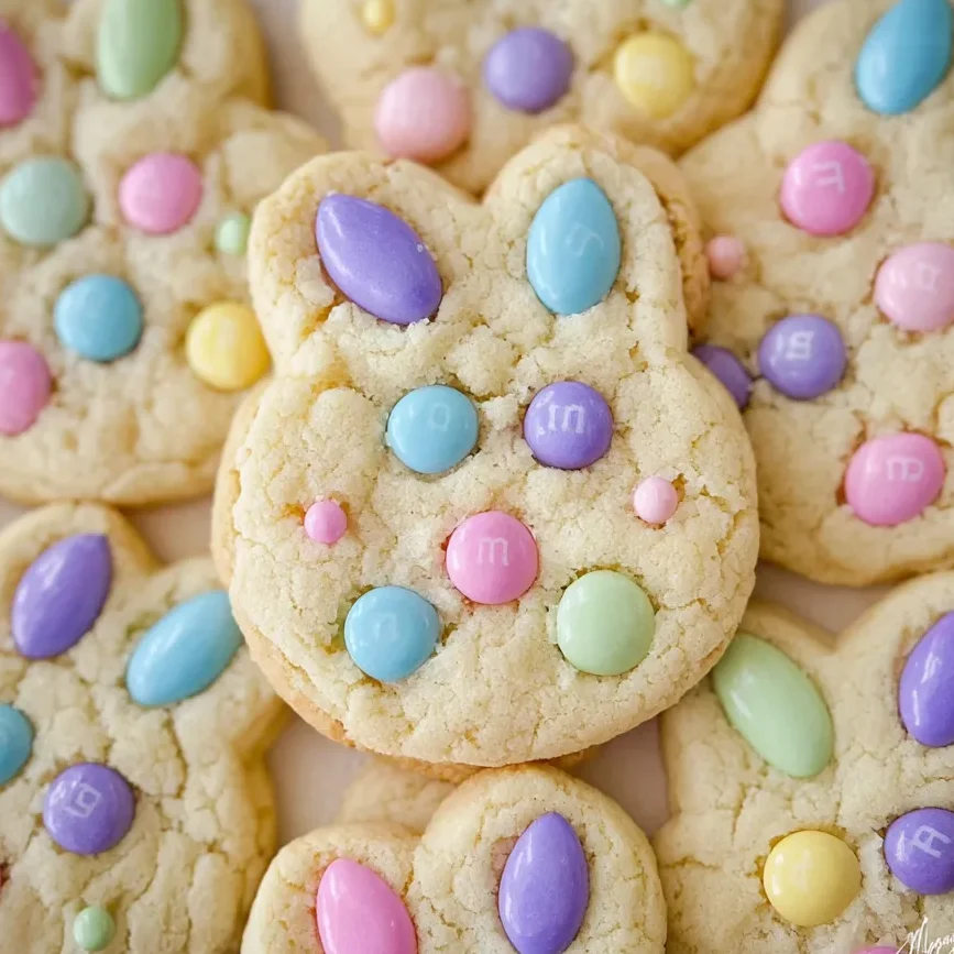 Bunny cookies close-up
