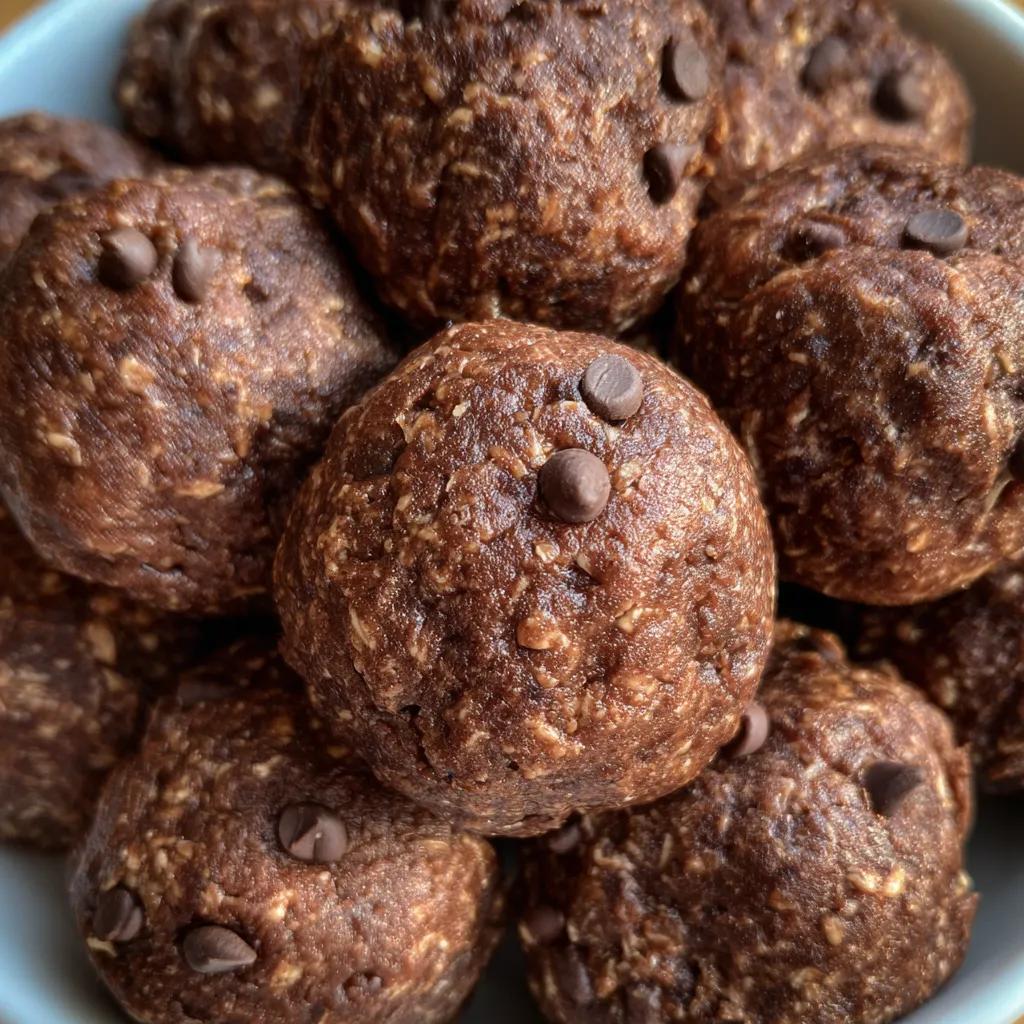 Protein bites on plate