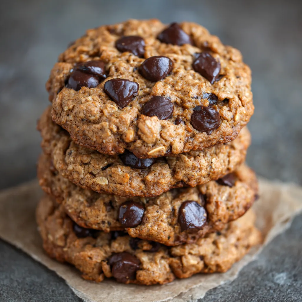 Peanut butter oatmeal chocolate chip cookies
